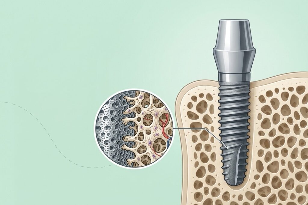 The Osseointegration process for implants