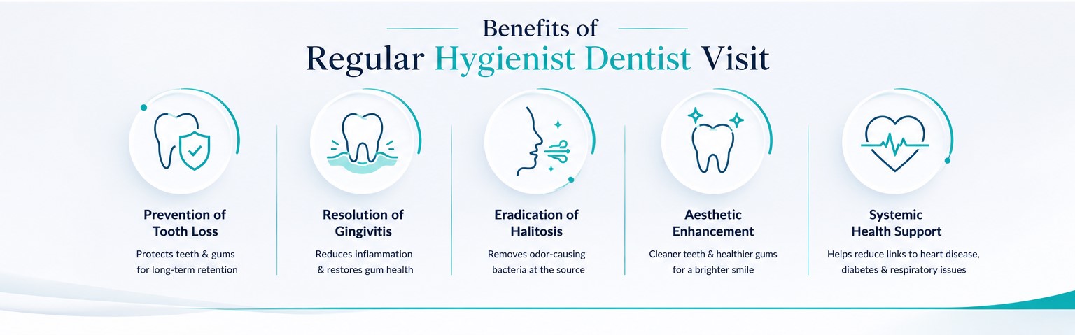 benefits of regular dental hygienist visit