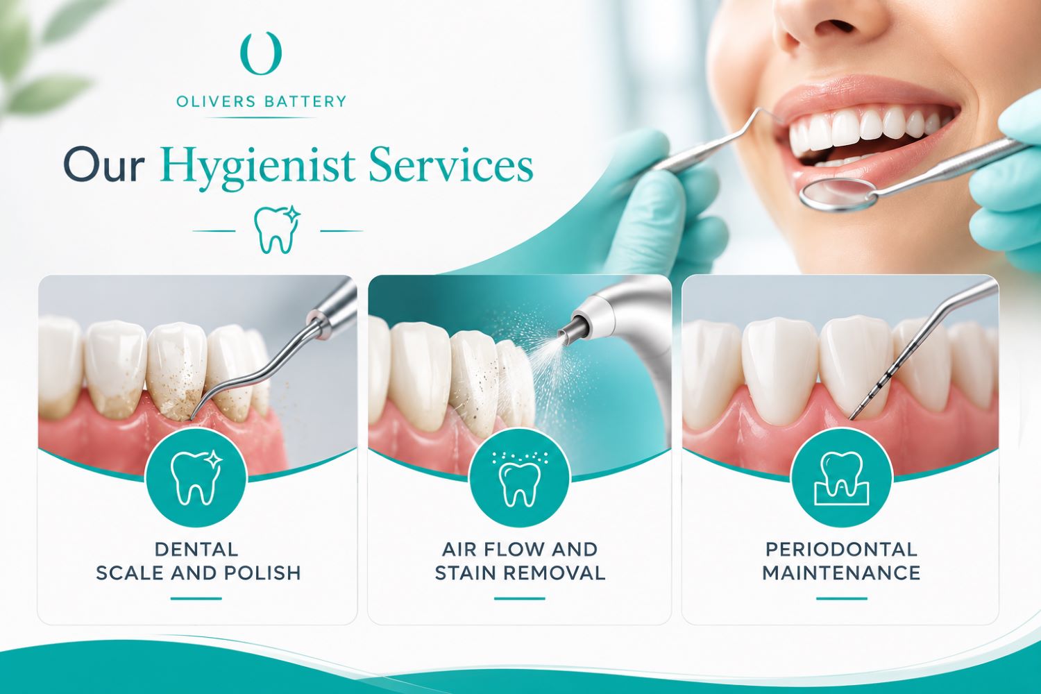 hygienist services at olivers battery