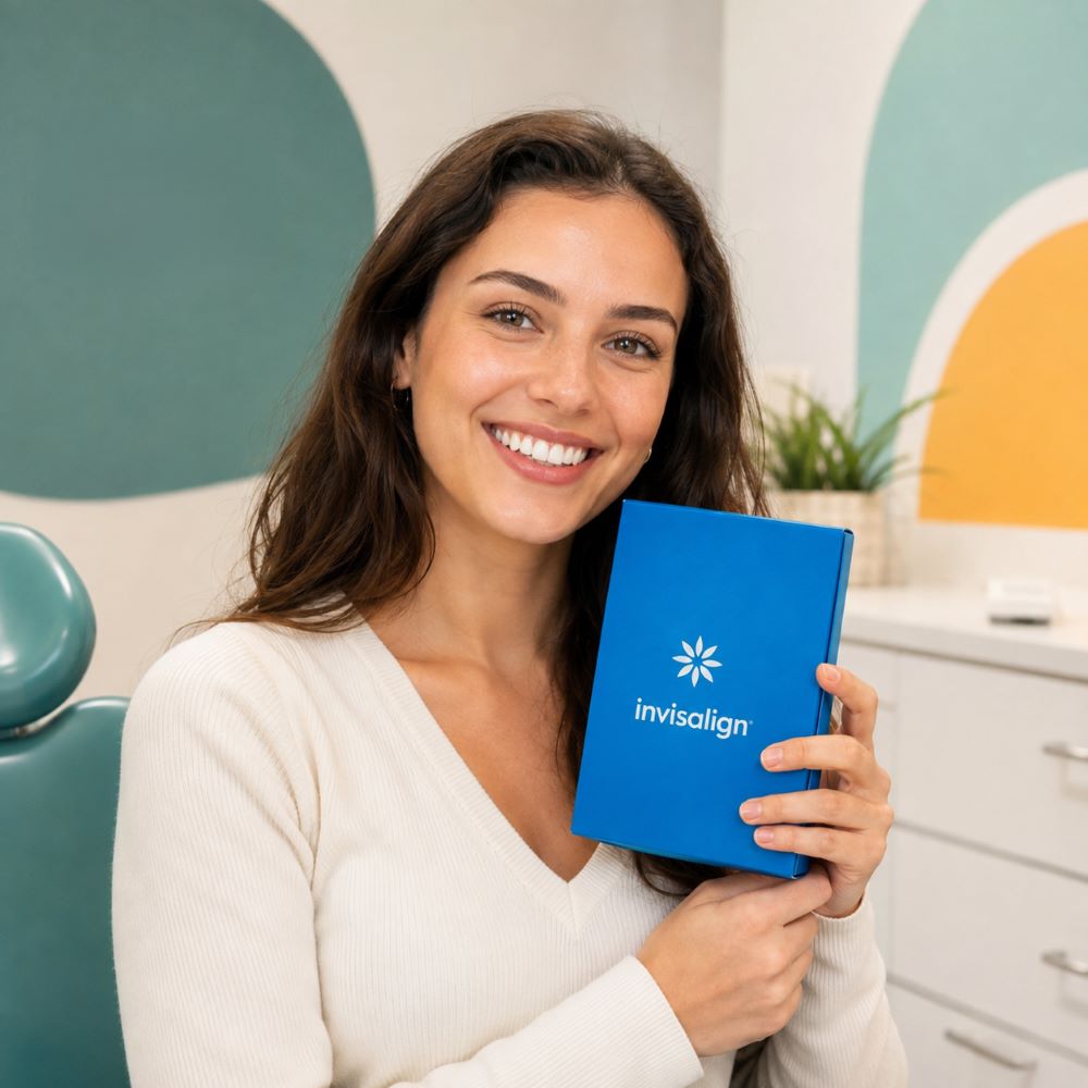 Invisalign clear aligner treatment at Oliver’s Battery Dental Surgery in Winchester
